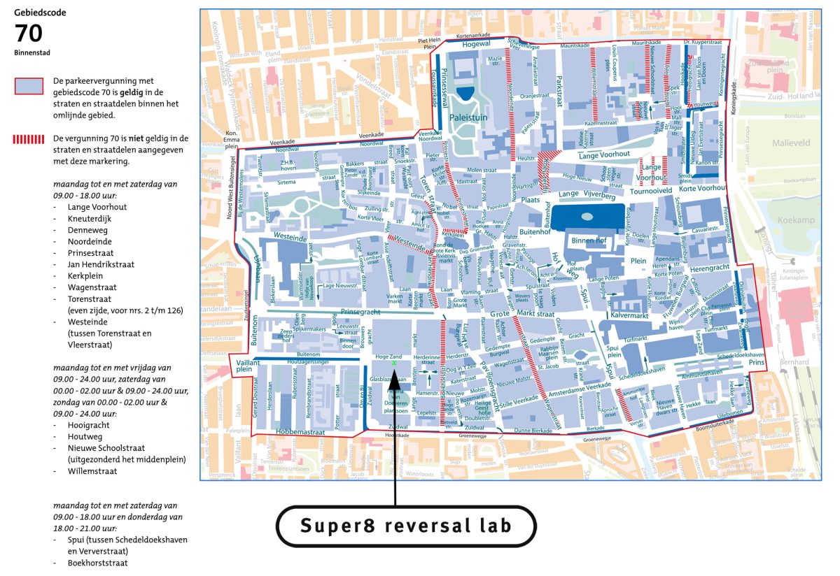 Kaart parkeergebied centrum.